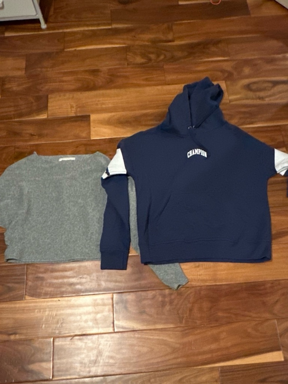 Abercrombie & Fitch Gray Scoop Neck Knit Pullover champion hoodie